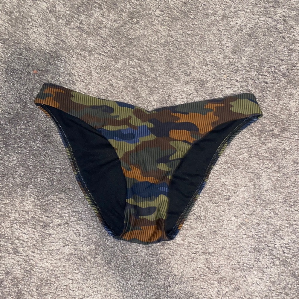 Camo bathing suit bottoms
